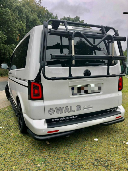 Voll LED Lightbar Design Rückleuchten für VW T5 03-15 schwarz/ rauch/grau (Heckklappe)